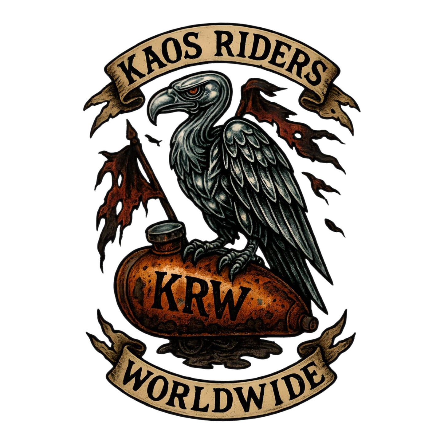 KAOS Riders Vulture KRW Tank T-Shirt | KAOS CLOTHING D51