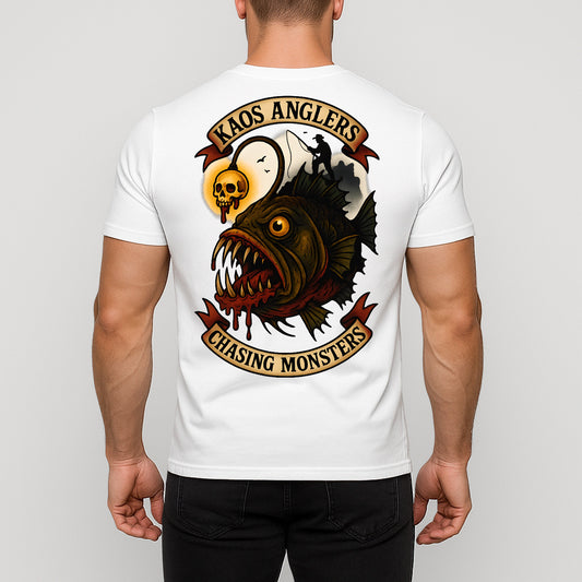 KAOS Anglers Skull Hook Monster Fish T-Shirt | KAOS CLOTHING D438