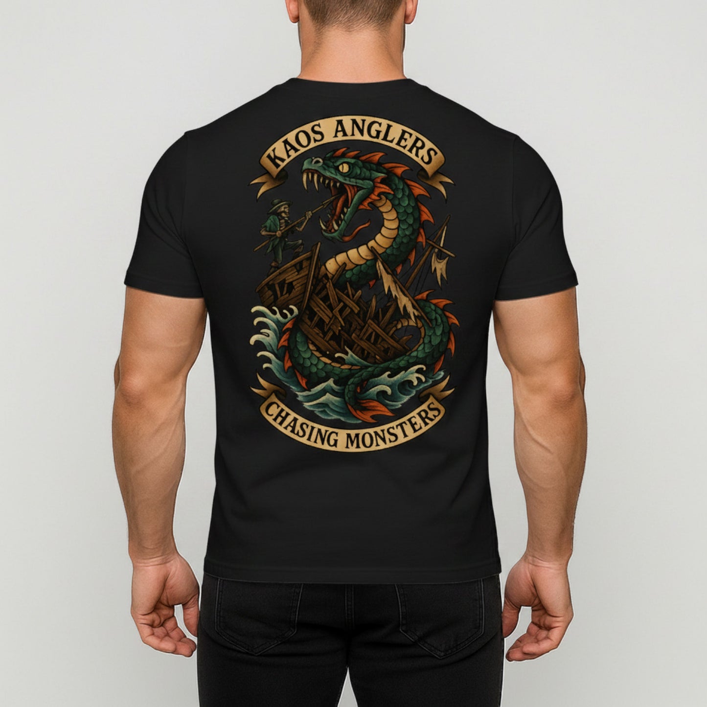 KAOS Anglers Sea Serpent Shipwreck T-Shirt | KAOS CLOTHING D441