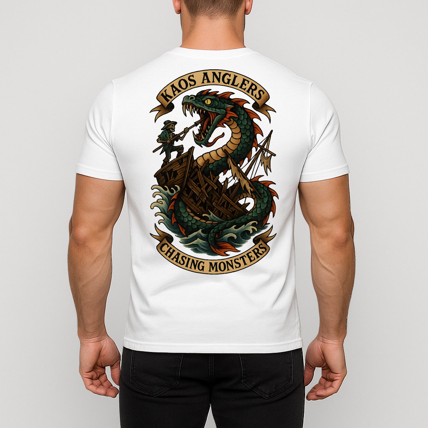 KAOS Anglers Sea Serpent Shipwreck T-Shirt | KAOS CLOTHING D441