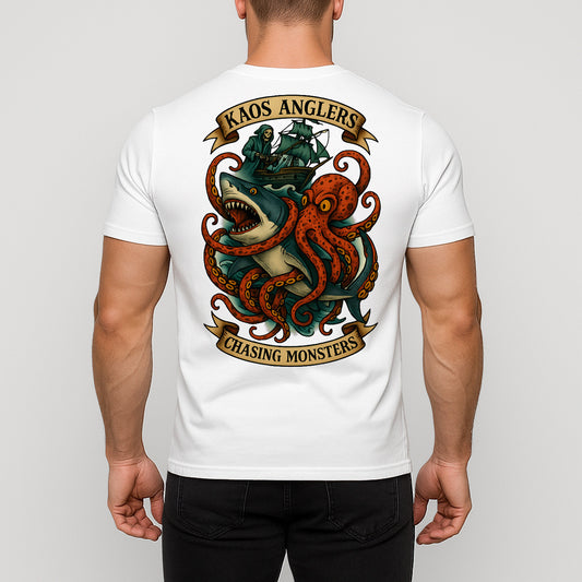 KAOS Anglers Reaper Shark and Kraken T-Shirt | KAOS CLOTHING D447