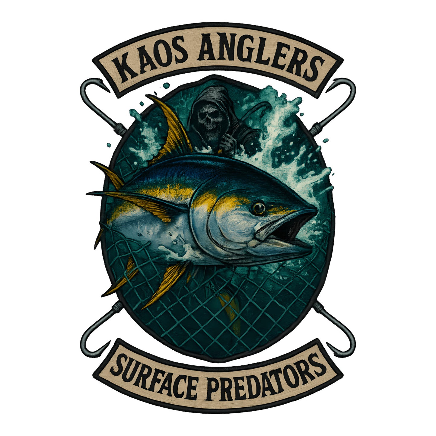 KAOS Anglers Tuna Surface Predators T-Shirt | KAOS CLOTHING D449