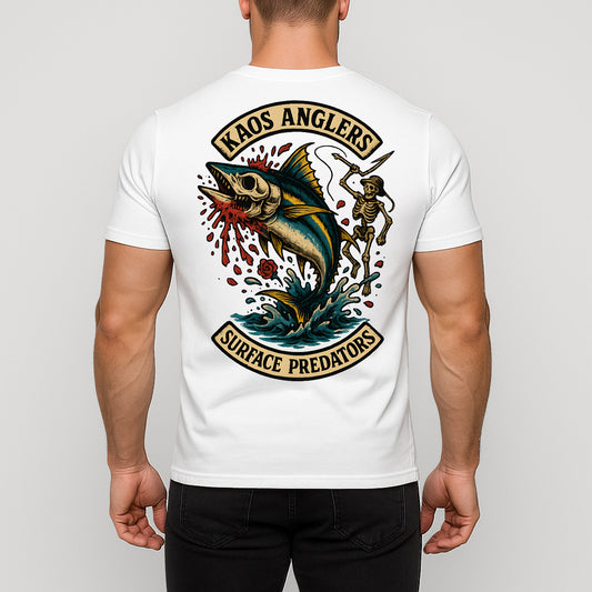 KAOS Anglers Skeleton Tuna Hunter Surface Predators T-Shirt | KAOS CLOTHING D454