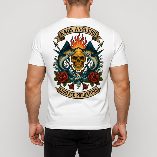 KAOS Anglers Twin Marlin Skull Surface Predators T-Shirt | KAOS CLOTHING D456