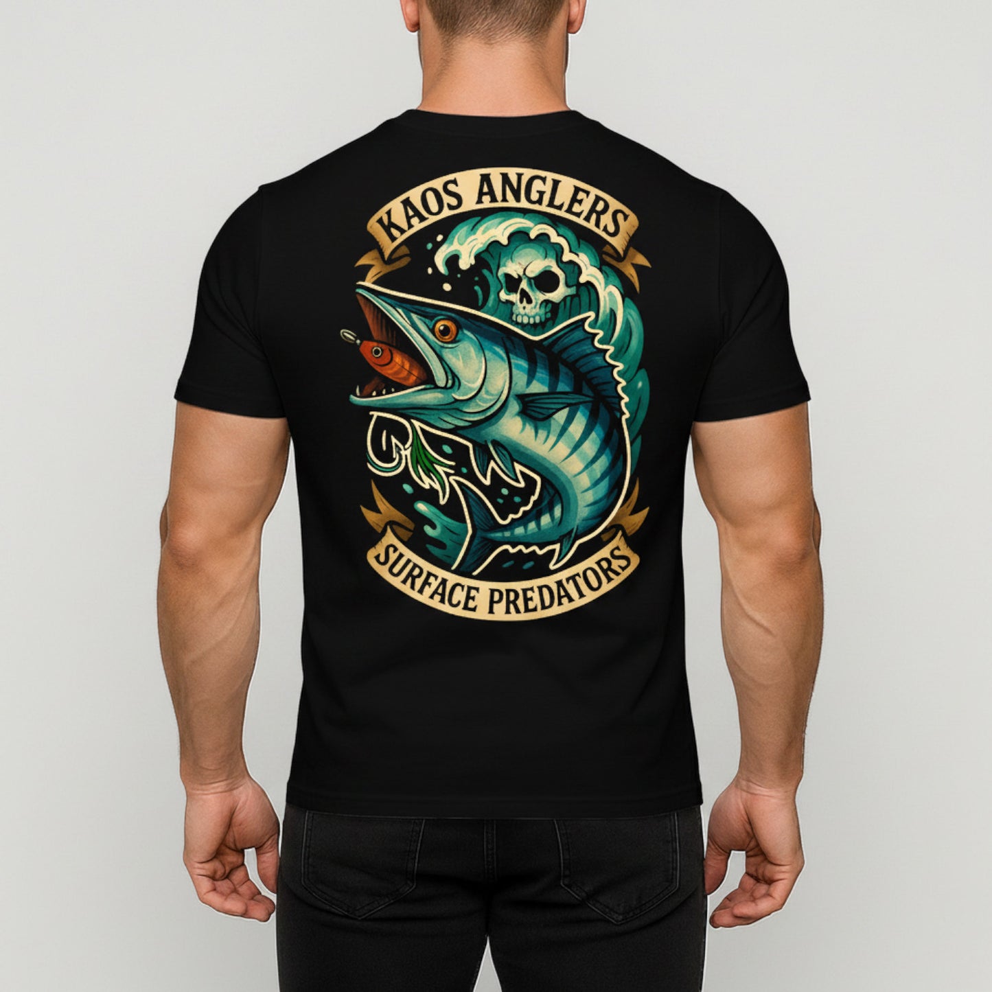 KAOS Anglers Barramundi Lure Surface Predators T-Shirt | KAOS CLOTHING D458