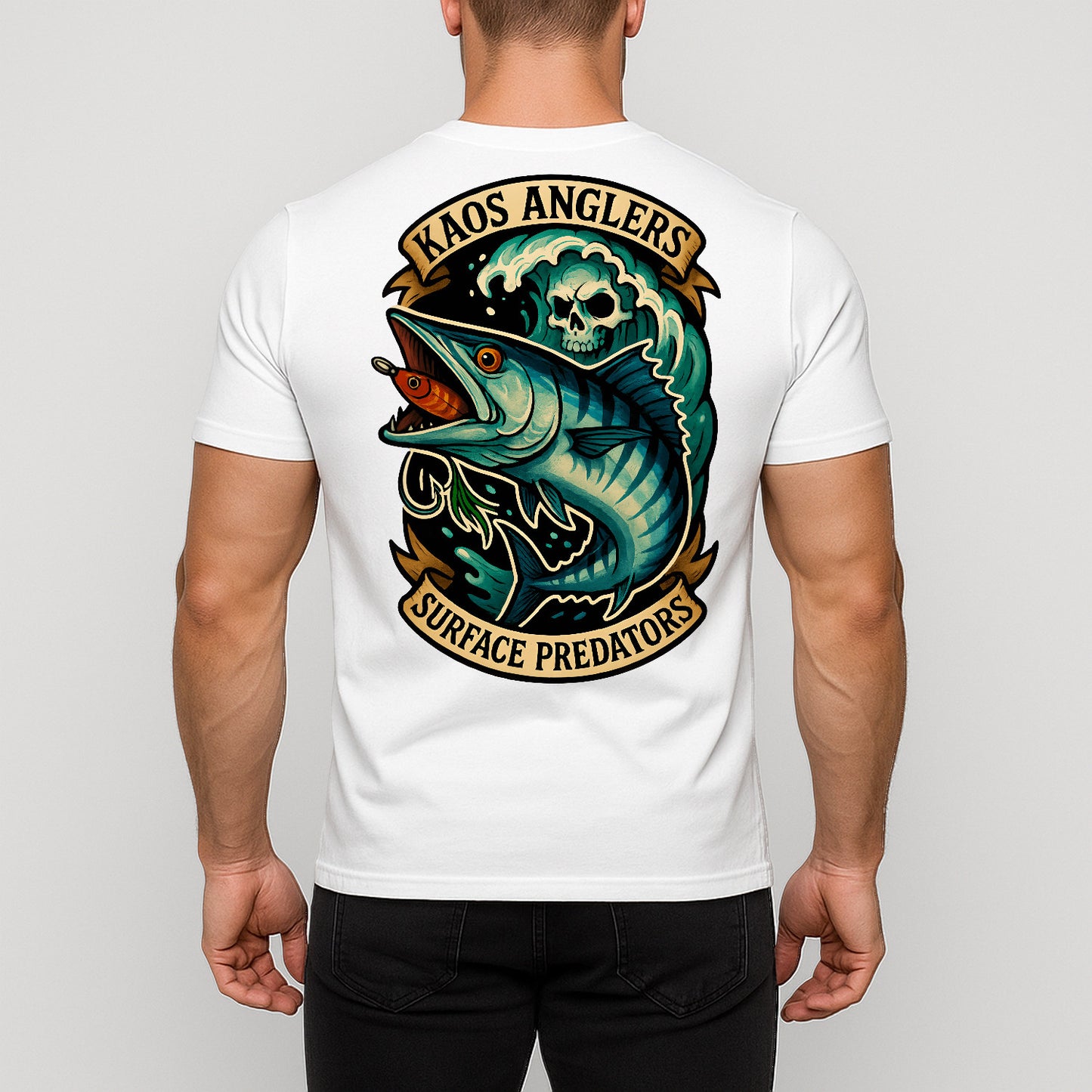 KAOS Anglers Barramundi Lure Surface Predators T-Shirt | KAOS CLOTHING D458