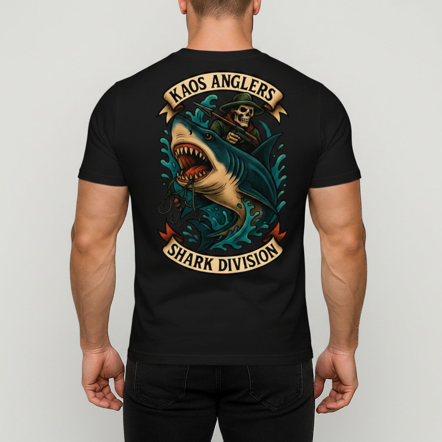 KAOS Anglers Grim Reaper Shark Division T-Shirt | KAOS CLOTHING D459