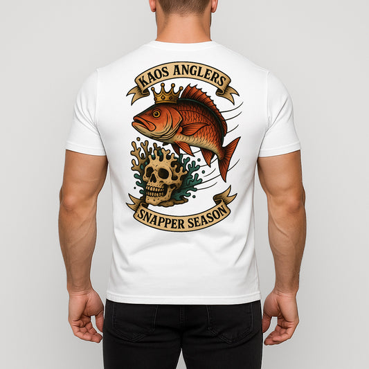 KAOS Anglers Crowned Snapper Skull T-Shirt | KAOS CLOTHING D466