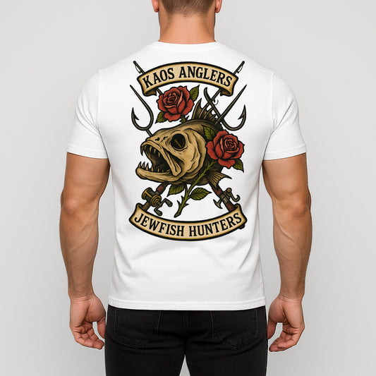 KAOS Anglers Jewfish Skull Hooks T-Shirt | KAOS CLOTHING D469