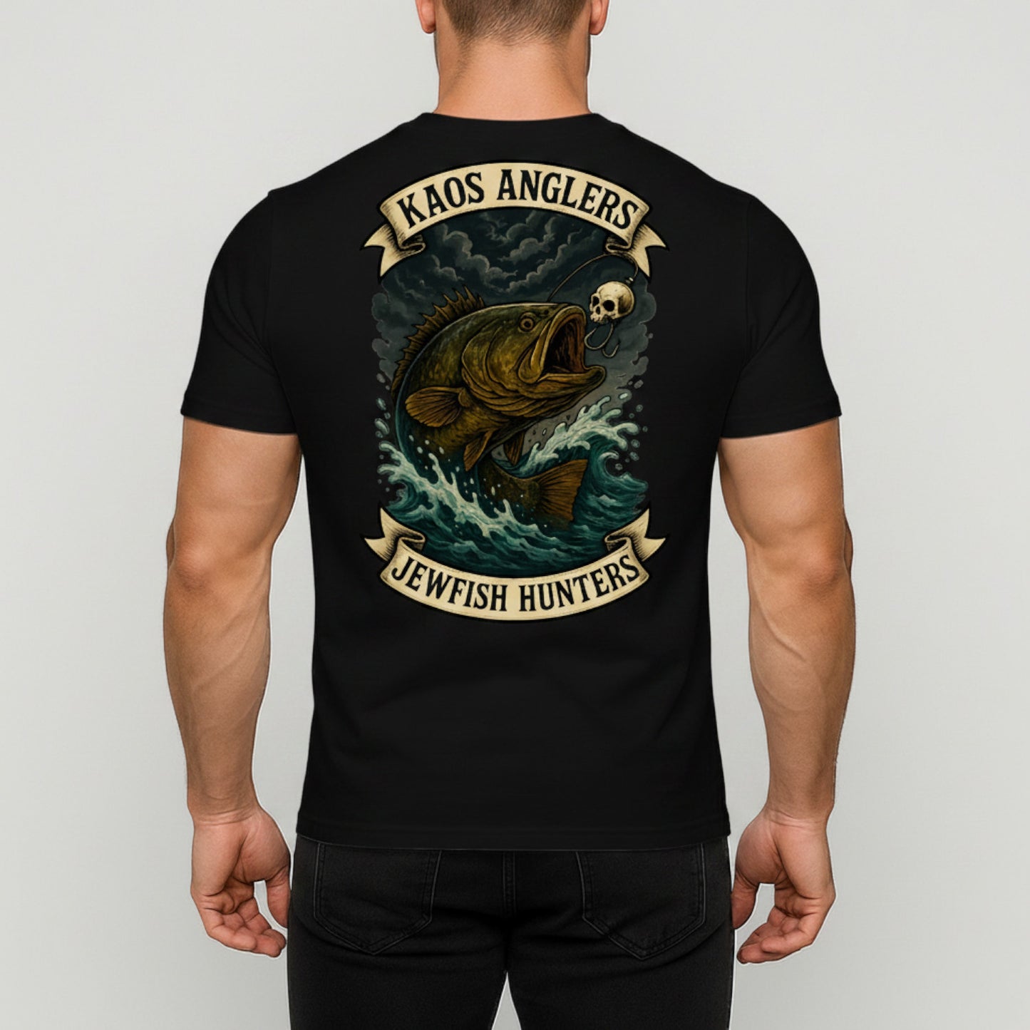 KAOS Anglers Skull Lure Jewfish Hunters T-Shirt | KAOS CLOTHING D471