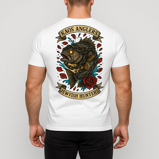 KAOS Anglers Chained Again Jewfish Roses T-Shirt | KAOS CLOTHING D475