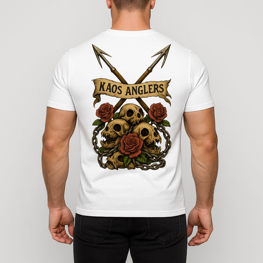 KAOS Anglers Skull Pile Harpoon T-Shirt | KAOS CLOTHING D481