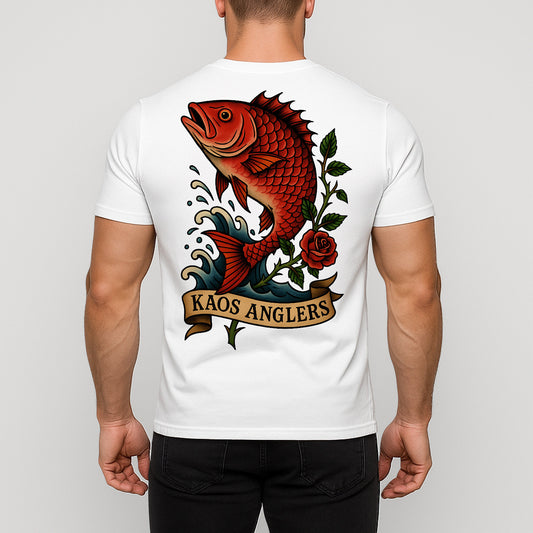 KAOS Anglers Red Snapper Rose T-Shirt | KAOS CLOTHING D483