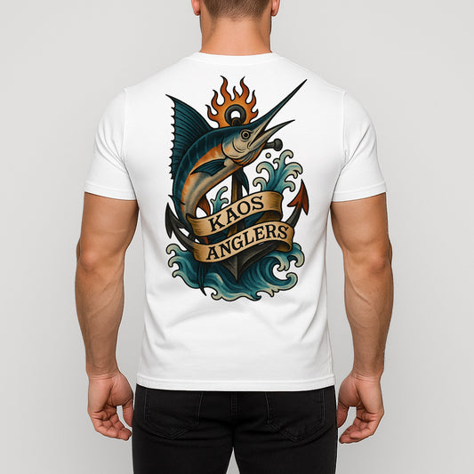 KAOS Anglers Marlin Anchor Fishing T-Shirt | KAOS CLOTHING D484