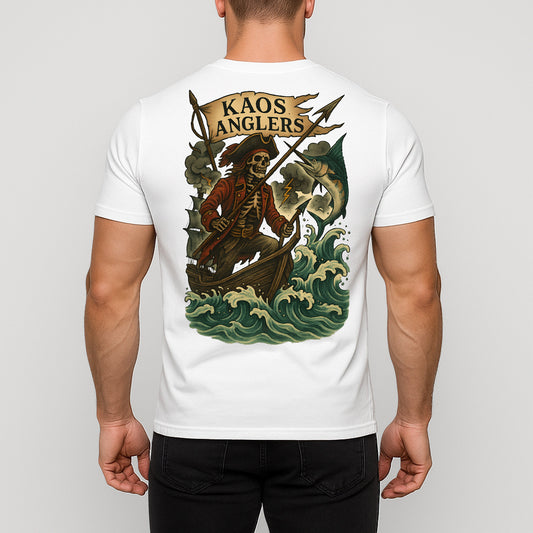 KAOS Anglers Skeleton Pirate Marlin Hunter T-Shirt | KAOS CLOTHING D488