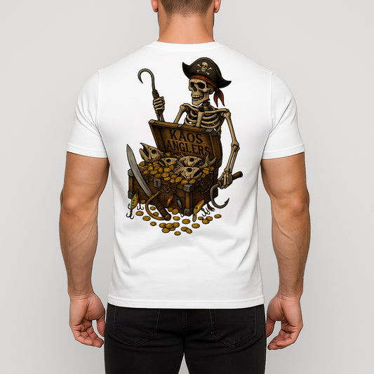 KAOS Anglers Skeleton Pirate Fishing Treasure T-Shirt | KAOS CLOTHING D492
