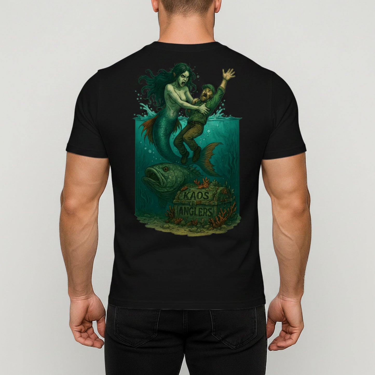 KAOS Anglers Sea Witch Drowning Fisherman T-Shirt | KAOS CLOTHING D497