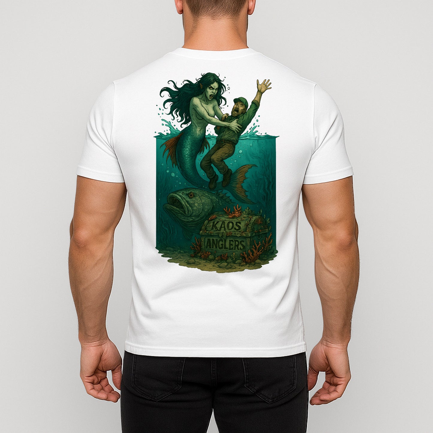 KAOS Anglers Sea Witch Drowning Fisherman T-Shirt | KAOS CLOTHING D497