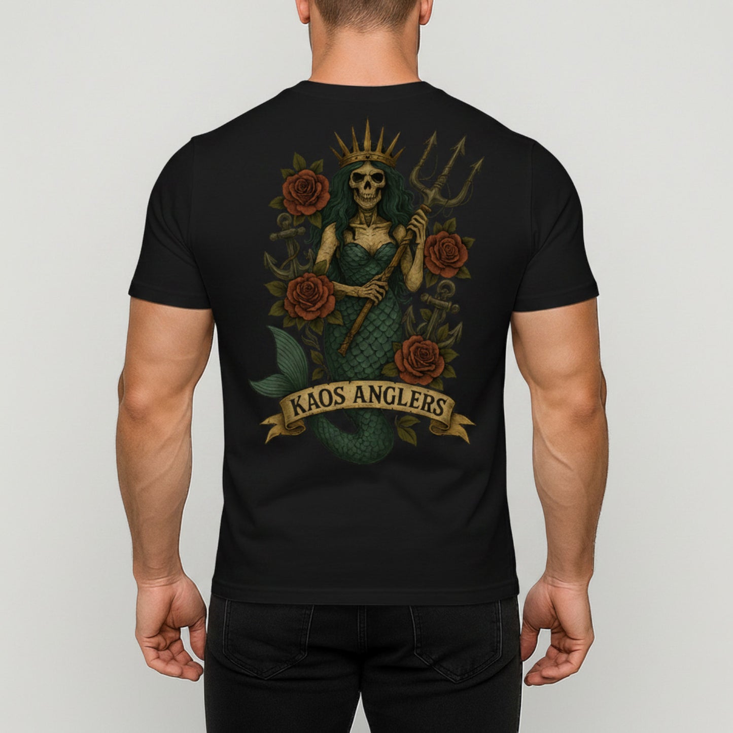 KAOS Anglers Skeleton Mermaid Queen T-Shirt | KAOS CLOTHING D499
