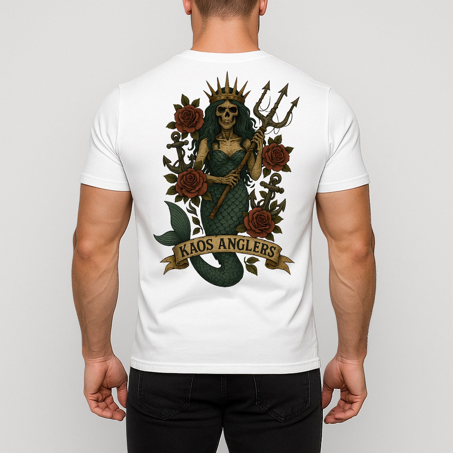 KAOS Anglers Skeleton Mermaid Queen T-Shirt | KAOS CLOTHING D499