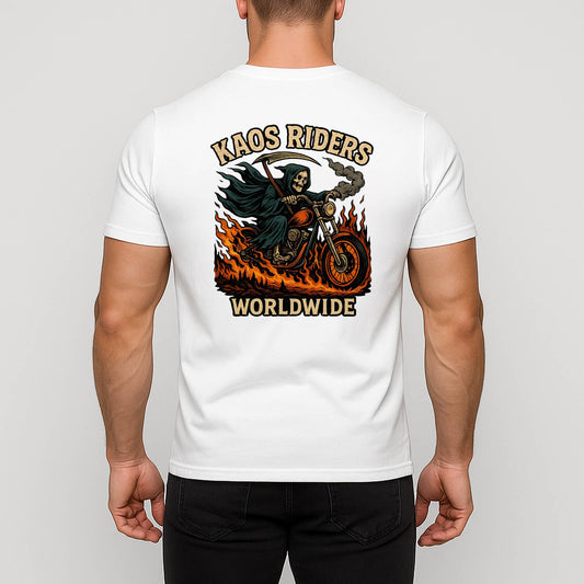 KAOS Riders Grim Reaper Biker T-Shirt D1 | KAOS CLOTHING