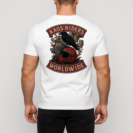 KAOS Riders Raven Motorcycle Helmet T-Shirt | KAOS CLOTHING D10