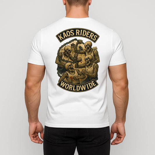 KAOS Riders Skeleton Prison Brawl T-Shirt | KAOS CLOTHING D100