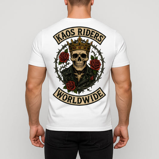 KAOS Riders Skull King Barbed Wire T-Shirt | KAOS CLOTHING D29