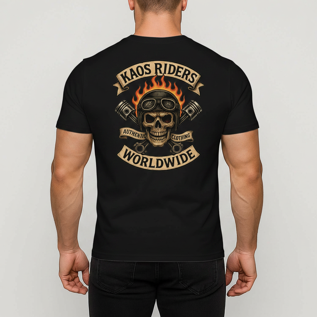 KAOS Riders Skull Rider T-Shirt | KAOS CLOTHING D5