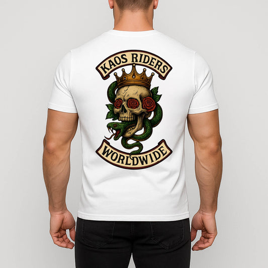 KAOS Riders Crowned Skull Snake T-Shirt | KAOS CLOTHING D66