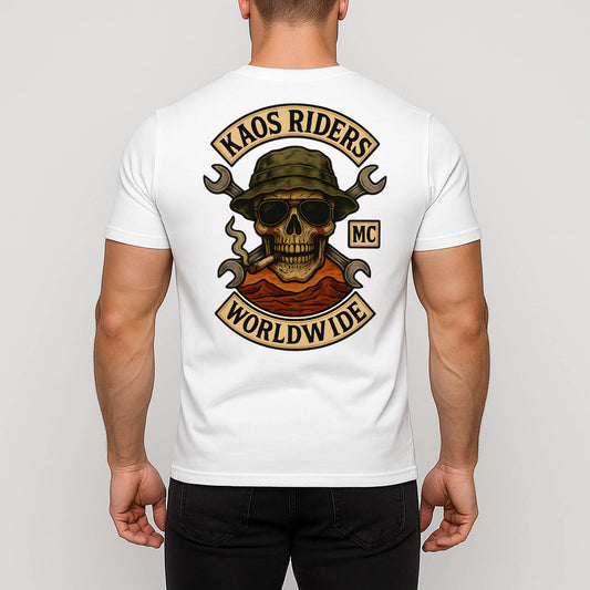 KAOS Riders Australian Outback Mechanic Skull T-Shirt | KAOS CLOTHING D88
